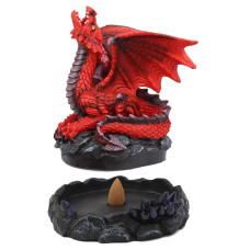 Ebros Gift Stryker The Mythical Smoke Fire Breathing Red Dragon Backflow Incense Cone Burner Figurine 625 Tall Dungeons And Dr