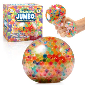 Yoya Toys Beadeez Squishy Stress Balls With Gel Water Beads Jumbo Size Colorful Antistress Adhd Anxiety Relief Sensory To