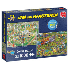 Jumbo Jan Van Haasteren Food Festival Jigsaw Puzzles For Adults Puzzles 2 X 1000 Piece