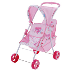 Hauck Love Heart Twin Doll Toy Stroller Carry Baby Doll Or A Favorite Stuffed Animal Friend D91023 Fits Dolls Up To 18 Inche