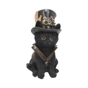 Nemesis Now Cogsmiths Cat 185Cm Figurine Black Resin