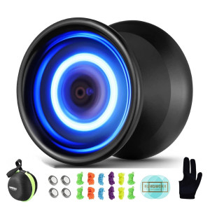 Magicyoyo Light Up Yoyo Y02 Aurora Professional Yoyo Unresponsive Yoyo With Yoyo Glove Yoyo Storage Bag Extra Battery12 Yoy