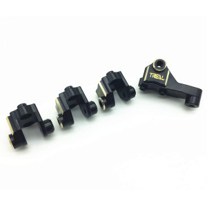 Treal Heavy Duty Brass Front Rear Axle Lower Shock Mount Compatible With Trx4Black