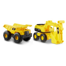 Cat Construction Toys Construction Tough Rigs 15 Dump Truck Excavator Set Toys 2 Pack Ages 3 Kid Powered Caterpillar Vehic