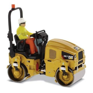 Diecast Masters 1:50 Caterpillar Cb-2.7 Utility Compactor | High Line Series Cat Trucks & Construction Equipment | 1:50 Scale Model Diecast Collectible | Diecast Masters Model 85593
