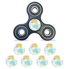 Mightyskins Vinyl Decal Skin Compatible With Fidget Spinner Center Cap Watercolor Blue Protective Sticker Wrap For Your Fidg