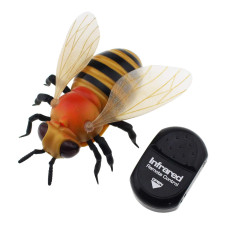 Tipmant Realistic Rc Honey Bee Toys Ir Remote Control Honeybee Insect Vehicle Electric Animal For Cat Dog Kids Birthday Gifts