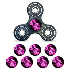 Mightyskins Vinyl Decal Skin Compatible With Fidget Spinner Center Cap Pink Flames Protective Sticker Wrap For Your Fidget T