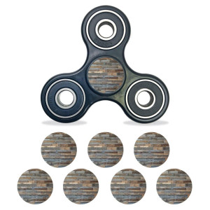 Mightyskins Vinyl Decal Skin Compatible With Fidget Spinner Center Cap Gray Wood Protective Sticker Wrap For Your Fidget Toy