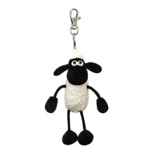 Aurora World Shaun The Sheep Plush 61176 Backpack Clip Black And White Great Gift Idea9 X 7 X 14 Centimetres