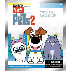 Universal The Secret Life Of Pets 2 3D Foam Collectible Bag Clip In Blind Bag Multi Color