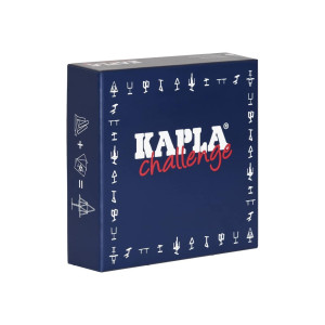 Kapla Challenge Wooden Construction Game 16 Building Planks And 12 Challenge Cards