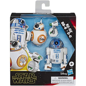 Star Wars Galaxy Of Adventures R2D2 Bb8 Do Action Figure 3 Pack 5 Scale Droid Toys With Fun Action Features Kids Ages 4