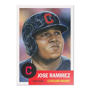 Cleveland Indians 20 Jose Ramirez Mlb Topps Living Set Card