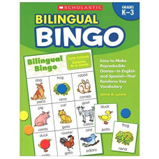 Scholastic Teaching Resources Sc9780439700672Bn 2 Each Bilingual Bingo Vendor Foreign Language Games Flash Cards