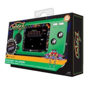 My Arcade Pocket Player Handheld Game Console 3 Built In Games Galaga Galaxian Xevious Collectible Full Color Display Spe