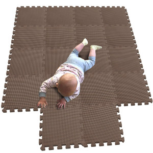 Mqiaoham 18 Pieces Puzzle Play Mats Soft Baby Play Mat Kids Interlocking Foam Floor Tiles Toddlers Carpet Playmats G30101810