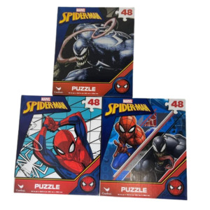 3 Pk Marvel Spiderman 48 Piece Jigsaw Puzzle Assorted Designs