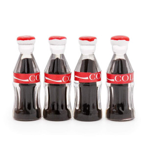 Odoria 112 Miniature Coke Soda Bottles Dollhouse Decoration Accessories