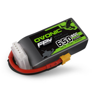 Ovonic 4S Lipo Battery 80C 650Mah 148V Lipo Battery With Xt30 Connector For Rc Fpv Racing Drone Quadcopter