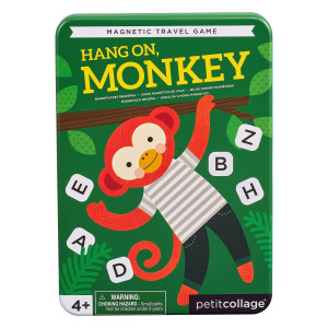 Petit Collage Hang On Monkey Magnetic Travel Game Cute And Fun Family Game With Handy Portable Tin Included Easy To Play P