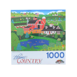 Apple Pond Spring 1000 Piece Collector Puzzle By Artist Mark Frost