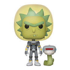 Funko Pop Animation Rick And Morty Space Suit Rick With Snake Multicolor