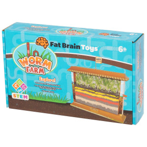 Fat Brain Toys Worm Farm Earthworm Habitat Science Kit For Kids Ages 6