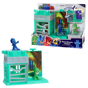 Pj Masks Nighttime Micros Trap Escape Playset Gekko Vs Night Ninja Kids Toys For Ages 3 Up By Just Play