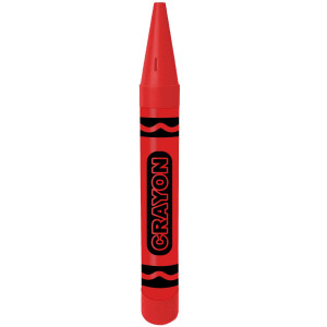 Pmu Giant Crayon Bank 36 Inch Red Color 1Pkg Pkg1