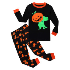 Family Feeling Pumpkin Halloween Pajamas Little Boys Girls Sleepwear Long Sleeve Kids Toddler Pjs Size 2T