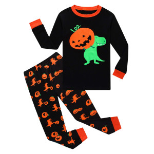 Family Feeling Pumpkin Halloween Pajamas Little Boys Girls Sleepwear Long Sleeve Kids Toddler Pjs Size 2T