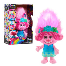 Dreamworks Trollstopia Color Poppin Poppy Interactive Plush 5 Modes Lights Sounds Sings Kids Toys For Ages 3 Up By Just Pla