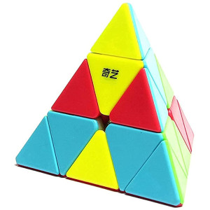 Liangcuber Qy Toys Qiming Pyramid 3X3 Speed Cube Stickerless Pyraminx Puzzle Cubes