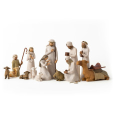 Willow Tree Nativity Starter Figures With The Three Wisemen Plus Camel 13Piece Set