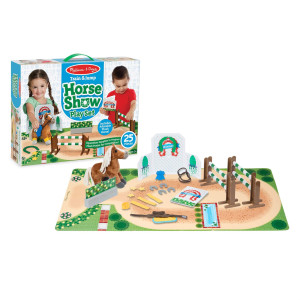 Melissa Doug Train Jump Horse Show Play Set