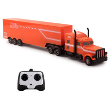 Vokodo Rc Semi Truck And Trailer 18 Inch 24Ghz Fast Speed 116 Scale Rechargeable Battery Remote Control Tractor Tanker Hauler