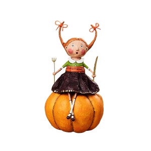 Lori Mitchell Prissy Pumpkin Eater Figurine 6