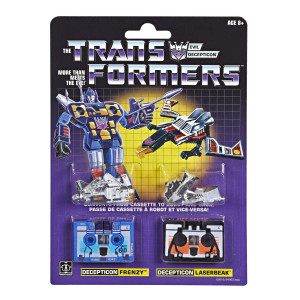 Transformers Vintage G1 Cassette 2Pack Decepticons Frenzy And Laserbeak Collectible Figures