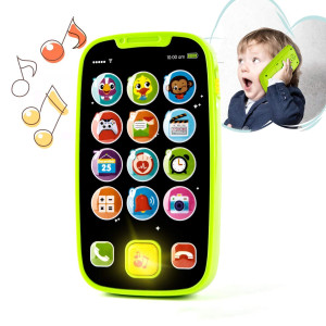 Kidpal Baby Toy Phone For 1 2 Year Old With Light Music My First Smartphone Toy For Baby 8M 12M 16M 24M Toddler Cell Phone