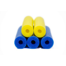 Pool Noodle Fixfind 5 Pack Of 52 Inch Hollow Foam Pool Swim Noodle Bright Yellow And Blue Foam Noodles For Swimming Floating