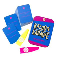 Talking Tables Kazoo Karaoke Party Game Music Trivia Cards Family Fun 2 Players