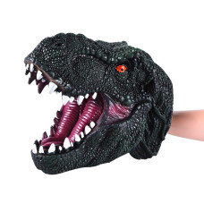 Cogo Man Dinosaur Puppet Rubber T Rex Dinosaur Hand Puppet Realistic Tyrannosaurus Rex Head Lifelike Hand Puppet Toys Hal