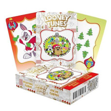 Aquarius Looney Tunes Christmas Playing Cards - Looney Tunes Deck Of Cards For Your Favorite Card Games - Officially Licensed Looney Tunes Merchandise & Collectibles