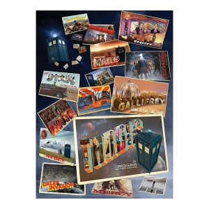 Cobble Hill 1000 Piece Puzzle Doctor Who Postcards Sample Poster Included