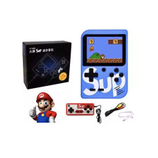 Gadgetsmx Mini Console Sup Portable Retro 400 Games With Remote Control Blue