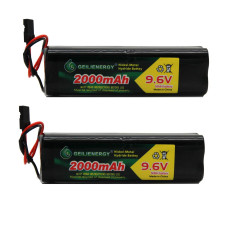 Qblpower 96V Rc Car Battery Square Futaba Nt8S600B Transmitter Nimh 2000Mah With Hitec Connector For Rc Cars And Airplanes Sail