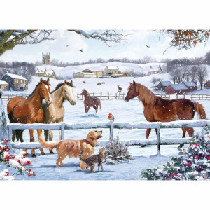 74739 Christmas On The Farm 1000 Teile Puzzle