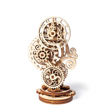 Ugears Steampunk Clock 3D Wooden Puzzles For Adults Crafts For Adults Mechanical Model 3D Puzzle For Adults Miniature Table 3