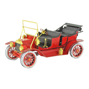 Fascinations Metal Earth Red Ford 1908 Model T 3D Metal Model Kit